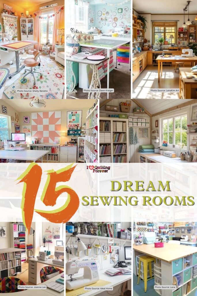 Dream Sewing Rooms Roundup 2 ILQF Pinterest
