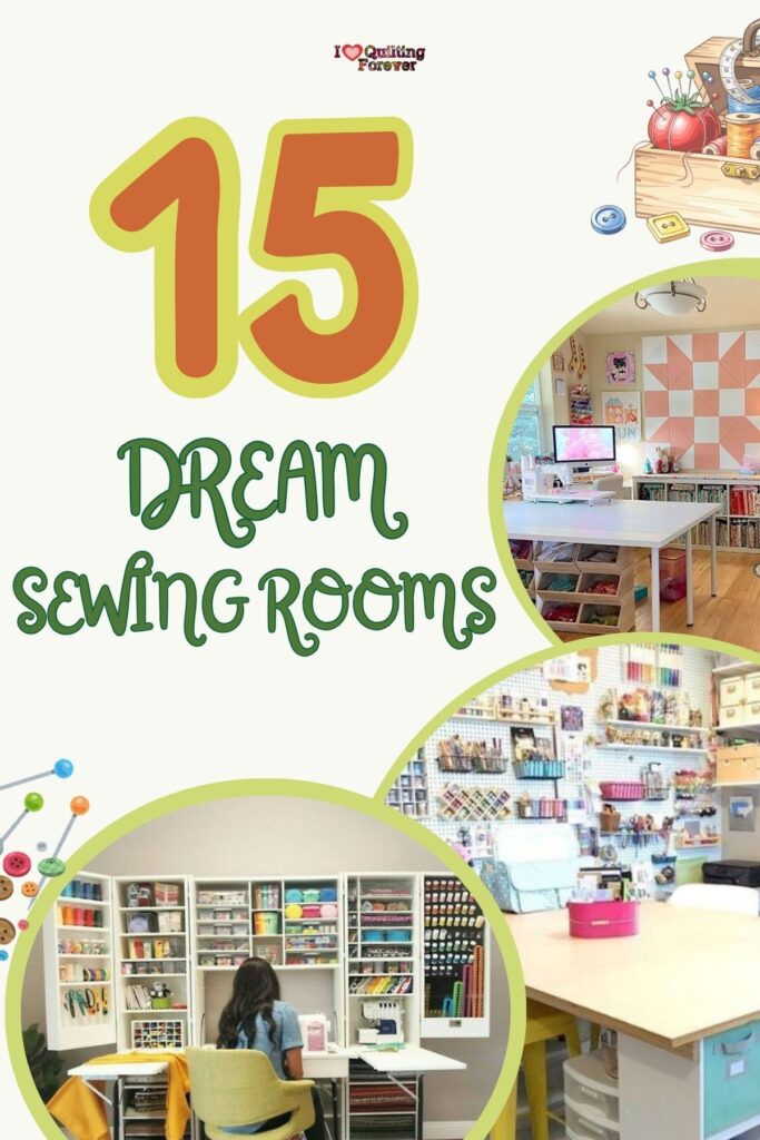 Dream Sewing Rooms Roundup 3 ILQF Pinterest