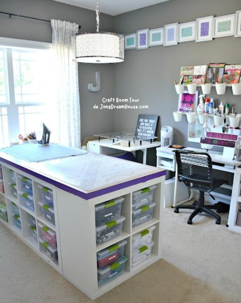 Elegant Modern Workspace - Dream Sewing Rooms