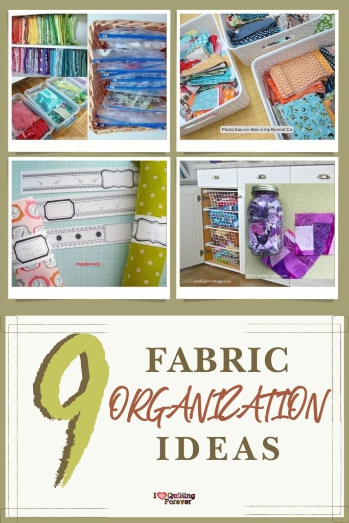 Fabric Organization Ideas Roundup 4 ILQF Pinterest