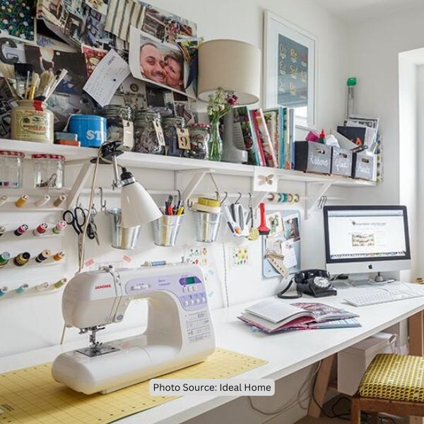 Farmhouse Industrial Nook - Dream Sewing Rooms