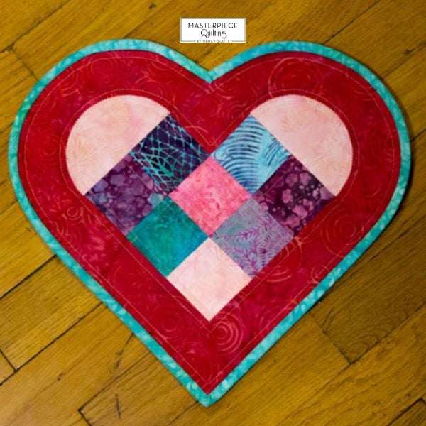 Happy Heart Mug Rug Quilt Pattern - etsy