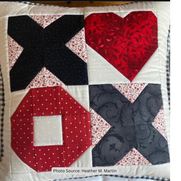 Heart Pillow Case Quilt Idea from Heather M. Martin