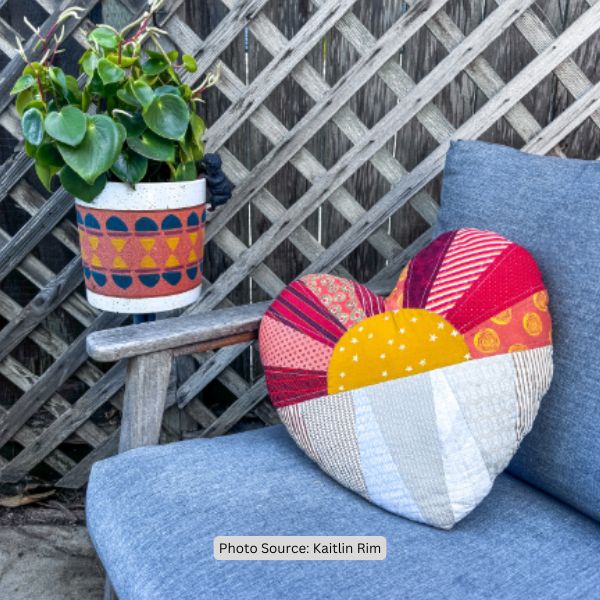 Heart Pillow Case Quilt Idea from Kaitlin Rim