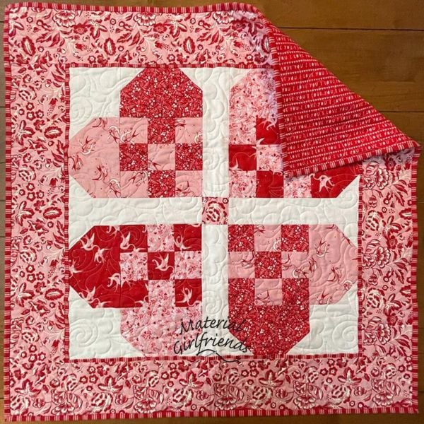 Interwoven Hearts Quilt Pattern - etsy