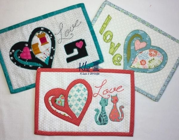 Love Mug Rug Quilt Pattern - etsy