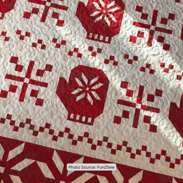 Mitten Quilt Idea from Fun2Sew