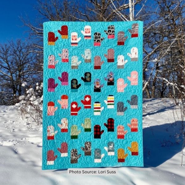 Mitten Quilt Idea from Lori Suss