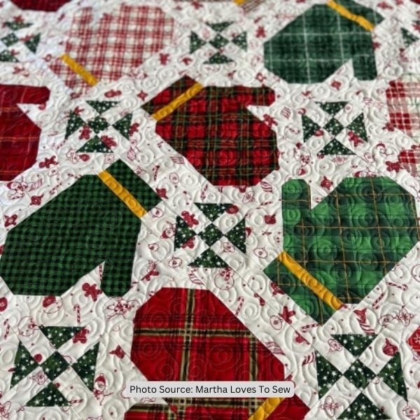 Mitten Quilt Idea from Martha Loves To Sew