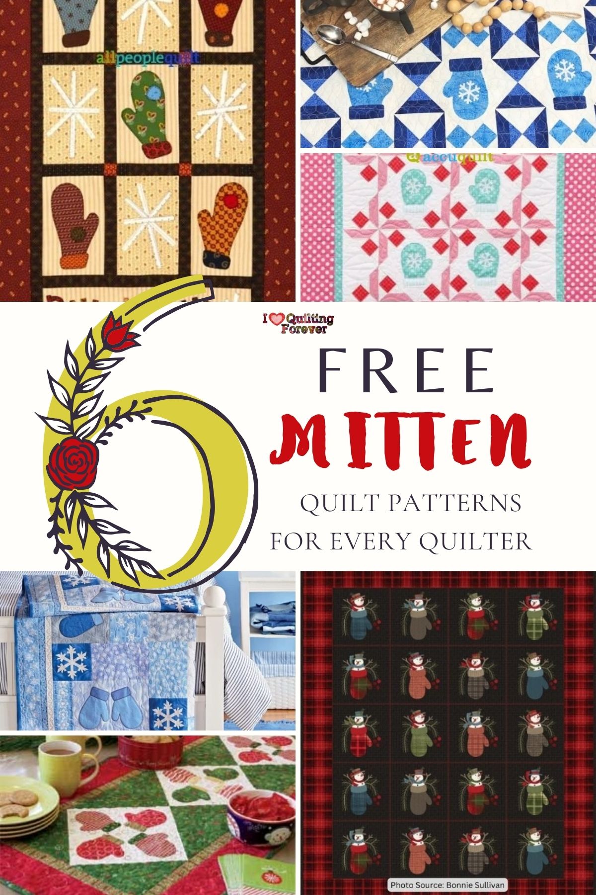 Top 6 Free Mitten Quilt Patterns (+10 Bonus Patterns For Sale) - I Love ...