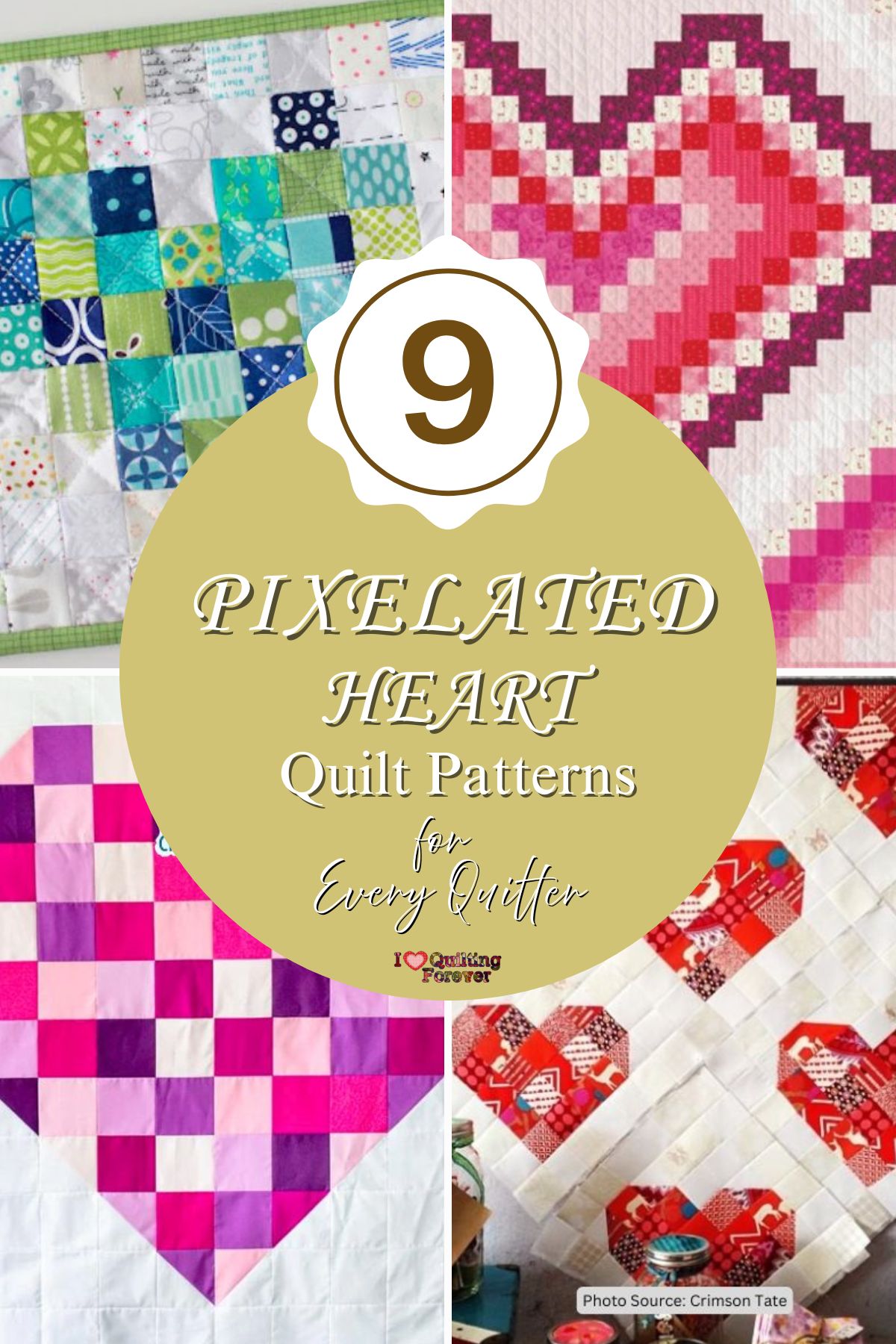 Top 9 Free Pixelated Heart Quilt Patterns (+10 Bonus Patterns For Sale ...