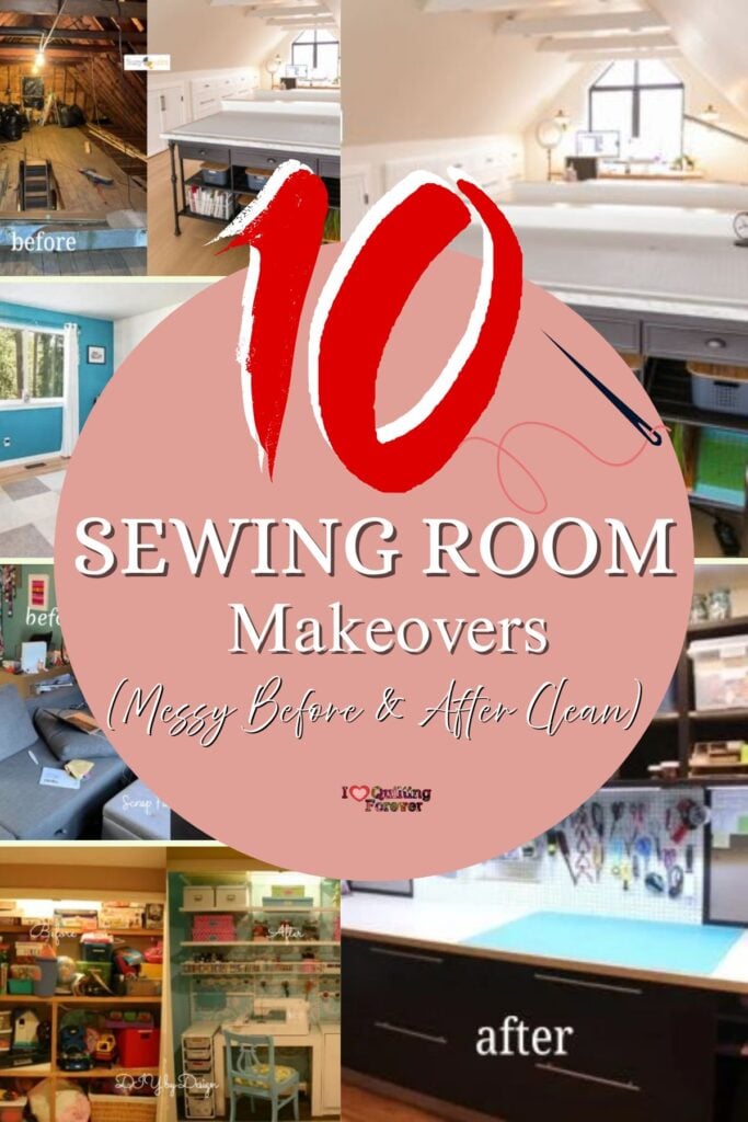 Sewing Room Makeovers Roundup 1 ILQF Pinterest