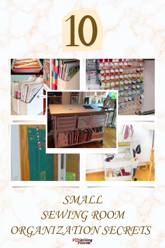 Small Sewing Room Organization Secrets Roundup 2 ILQF Pinterest