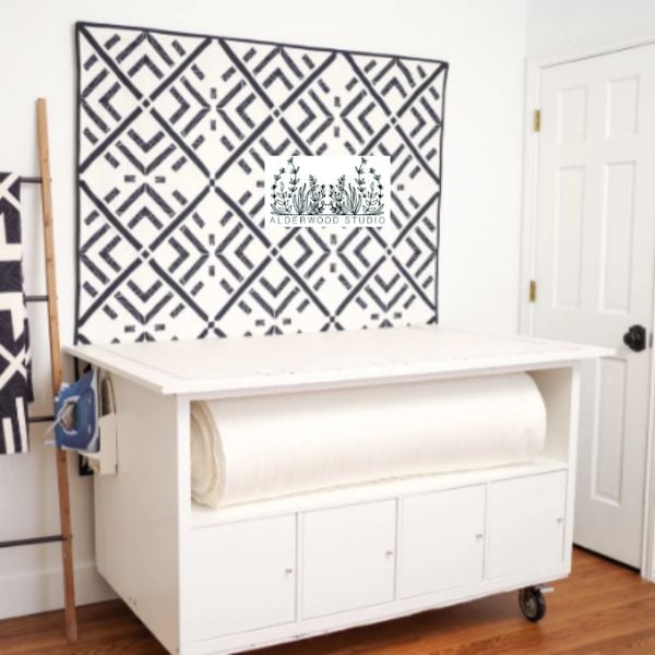 Standing Cutting Table - IKEA Hacks for Organizing a Sewing Room on a Budget