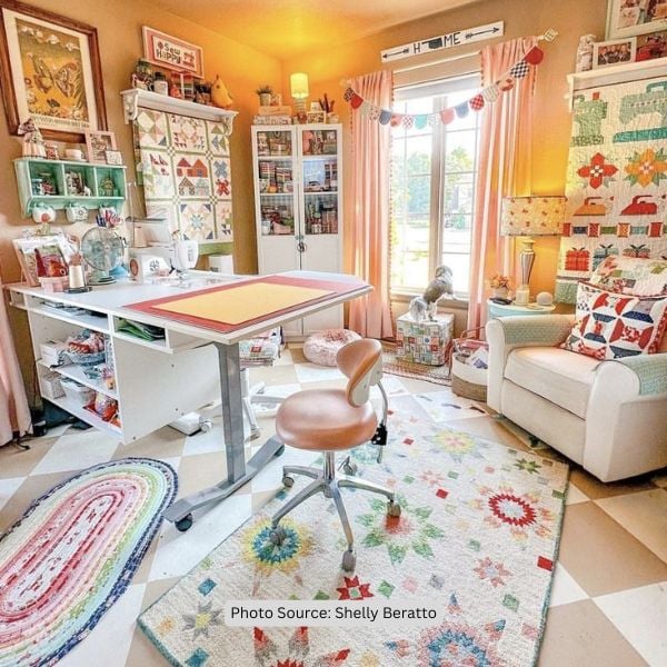 Sunny & Adjustable Haven - Dream Sewing Rooms