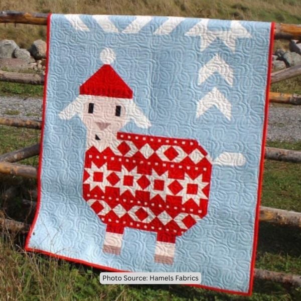 Sweater Quilt Idea from Hamels Fabrics