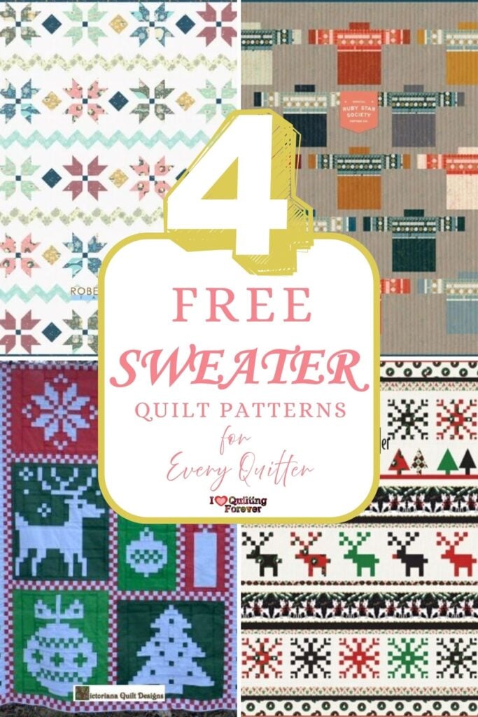 Sweater Quilt Patterns Roundup 4 ILQF Pinterest