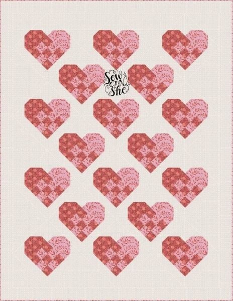 Swedish Woven Hearts - free quilt pattern