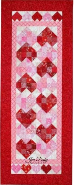 Sweetheart Quilted Table Runner - free quilt pattern