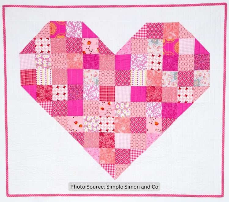 The Heart Quilt Pattern - etsy