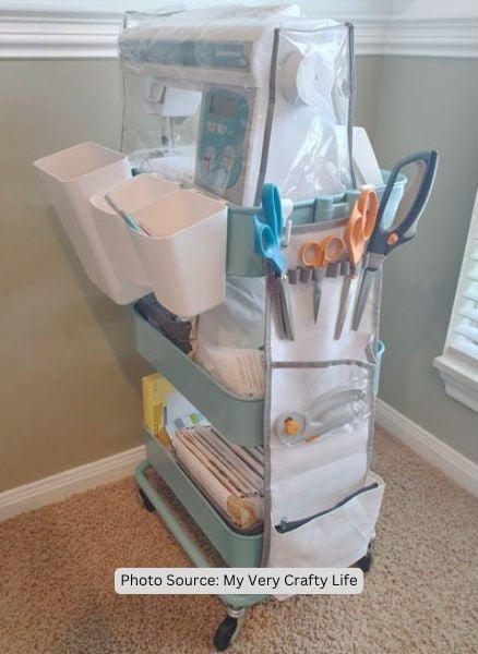 The Mobile Command Center - Small Sewing Room Organization Secrets