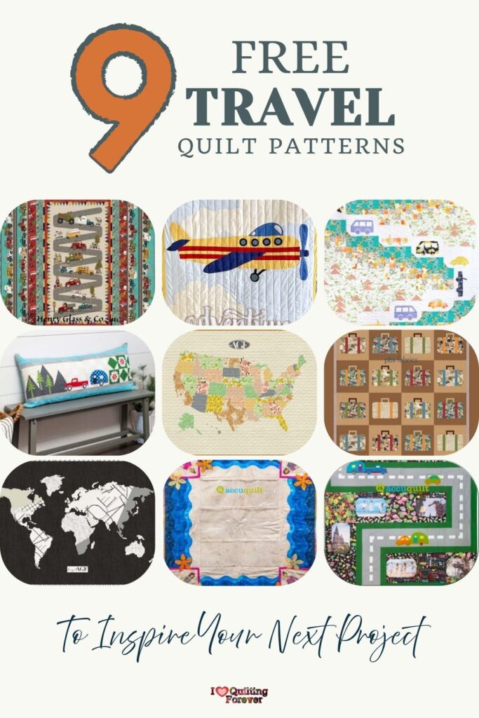 Travel Quilt Patterns Roundup 1 ILQF Pinterest