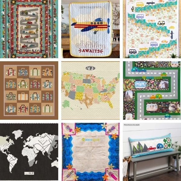 Travel Quilt Patterns Roundup Featured Cover