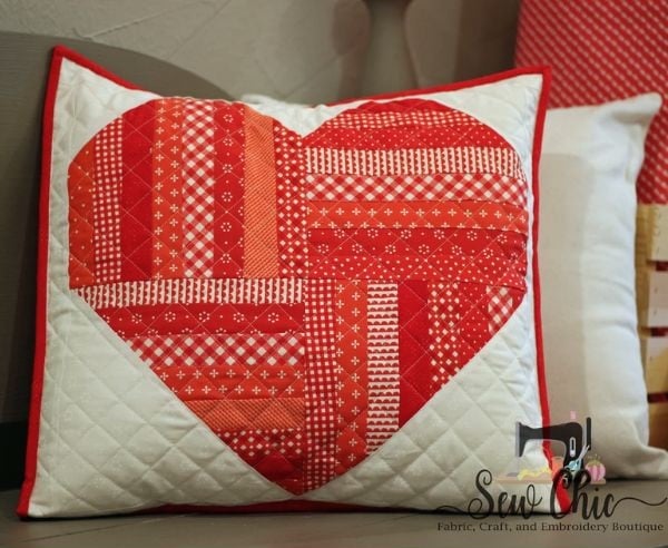 Twisted Heart Valentines Pillow Quilt Pattern - etsy