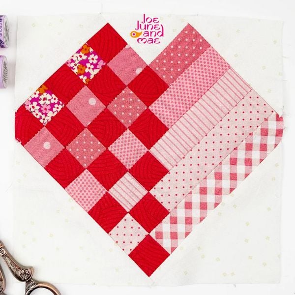 Woven Heart Quilt Block Pattern - etsy