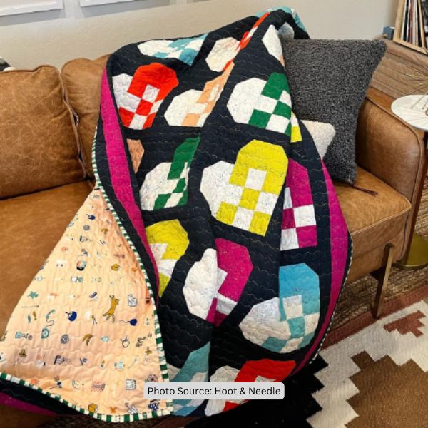 Woven Heart Quilt Idea from Hoot & Needle