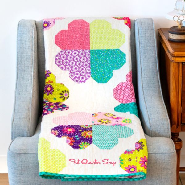 Clover Quilt Idea from Fat Quarter Shop