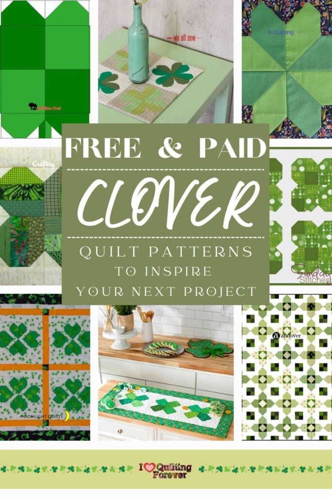 Clover Quilt Patterns Roundup 3 ILQF Pinterest