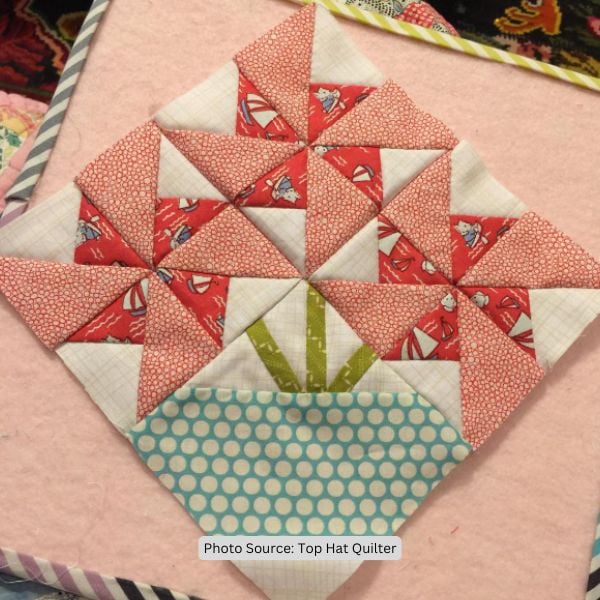 Double Pinwheel Quilt Idea from Top Hat Quilter
