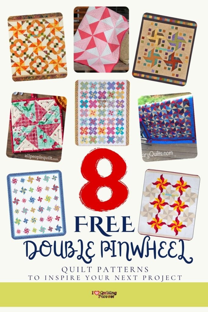 Double Pinwheel Quilt Patterns Roundup 1 ILQF Pinterest