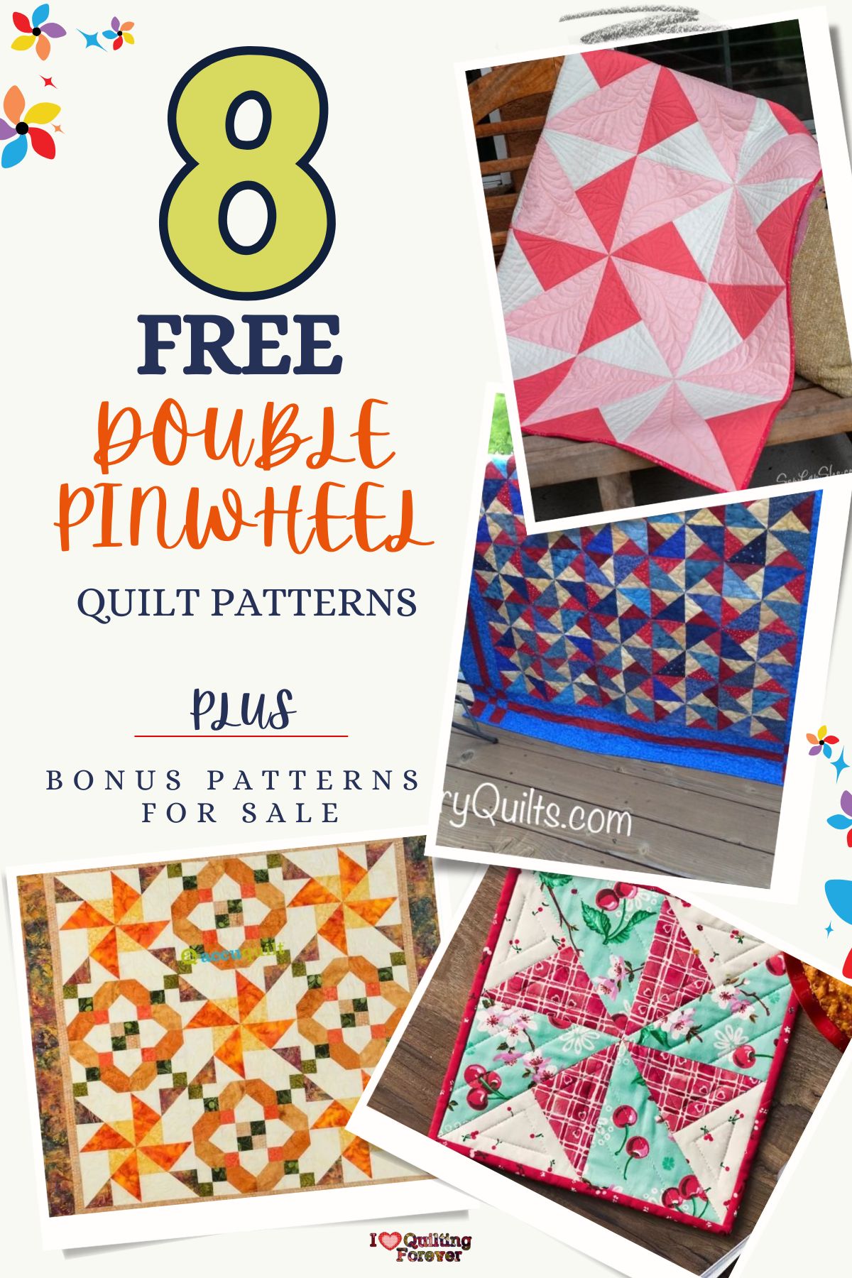 Top 8 Free Double Pinwheel Quilt Patterns (+10 Bonus Patterns For Sale ...