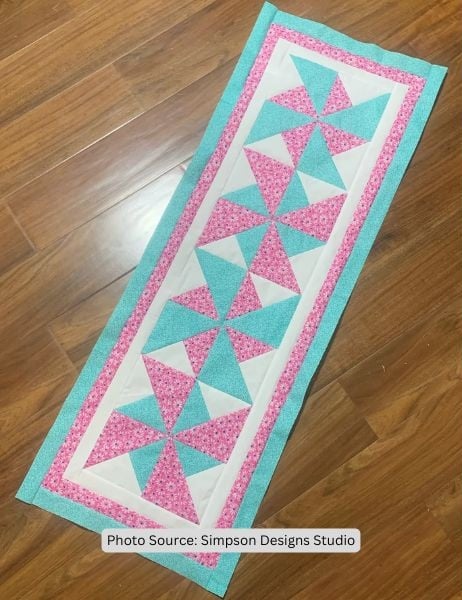 Double Pinwheel Table Runner Quilt Pattern - etsy