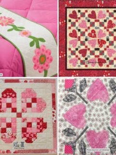 Heart Flower Quilt Patterns Roundup Featured Cover