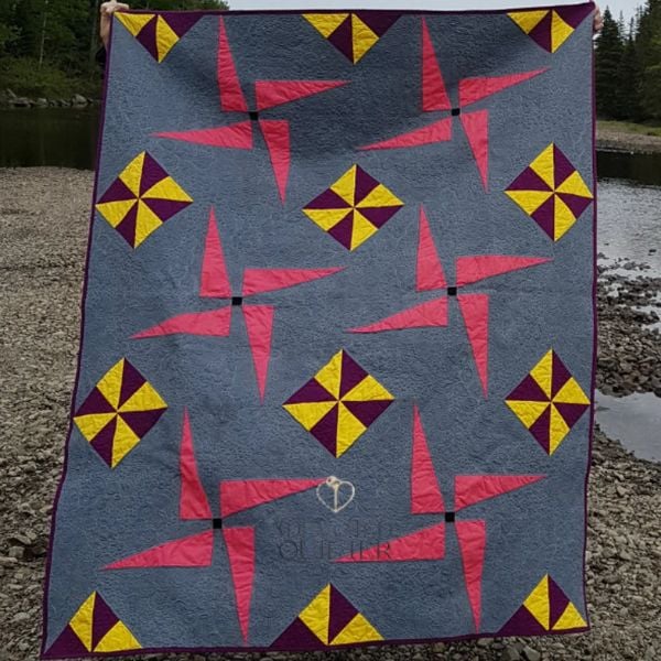Pinwheel Whirl Quilt Pattern - etsy
