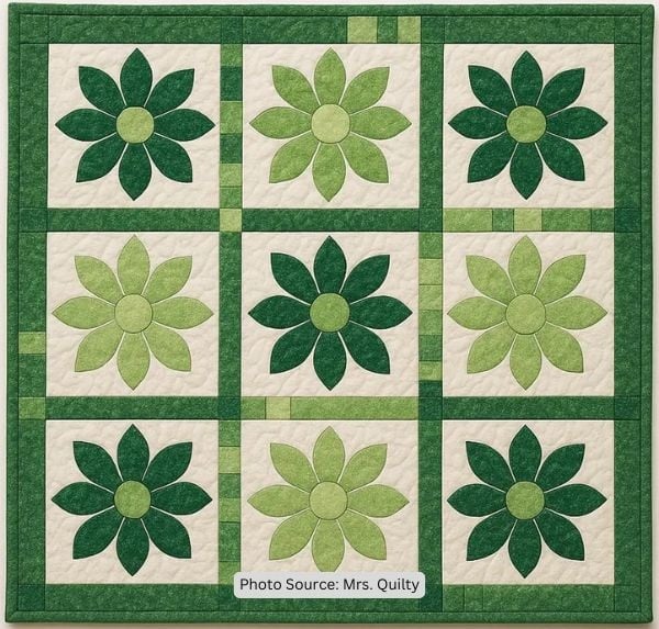 Serenity in Green Quilt Pattern - etsy