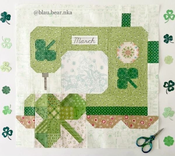 Shamrock Quilt Idea from Blau.Bear.Nka