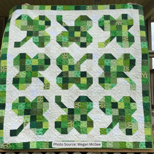 Shamrock Quilt Idea from Megan McGee