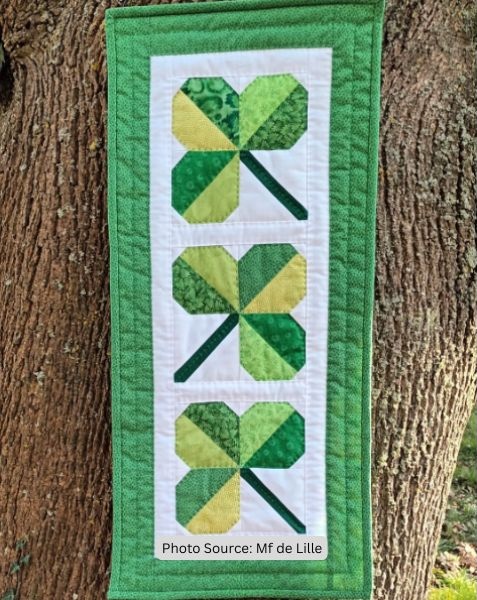 Shamrock Quilt Idea from Mf de Lille