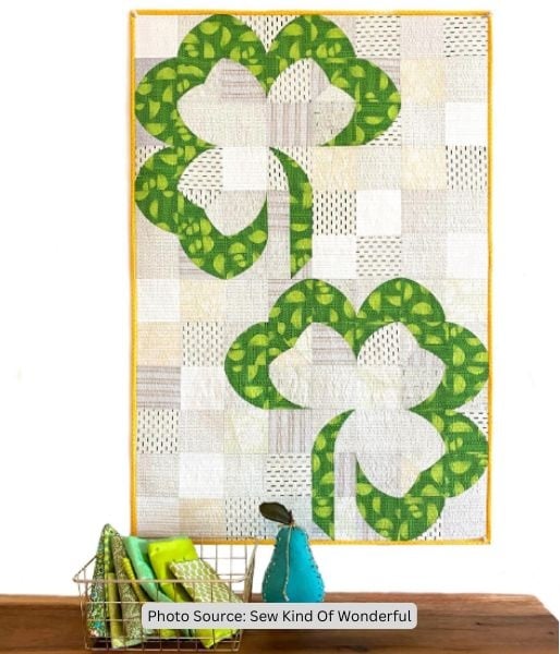 Shamrock Quilt Idea from Sew Kind Of Wonderful