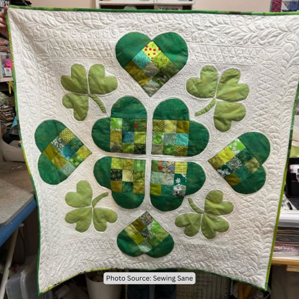 Shamrock Quilt Idea from Sewing Sane