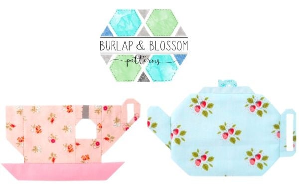 Tea Party Quilt Block Pattern - etsy