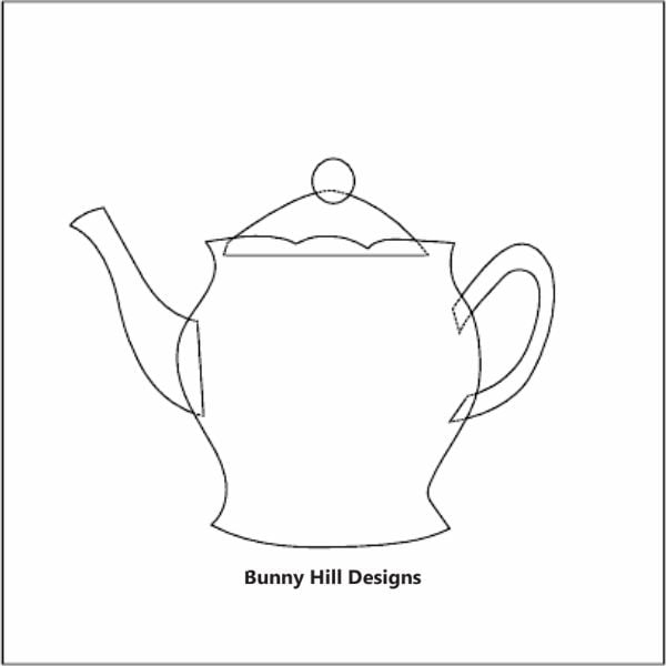 Tea Pot Applique - free quilt pattern