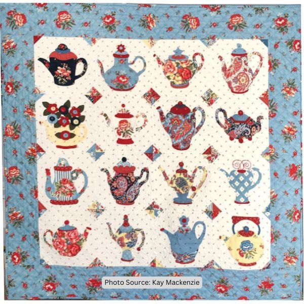 Teapot Quilt Idea from Kay Mackenzie