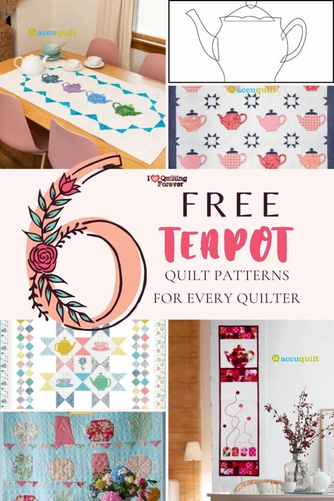Teapot Quilt Patterns Roundup 4 ILQF Pinterest