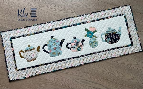 Teapots Table Runner Quilt Pattern - etsy