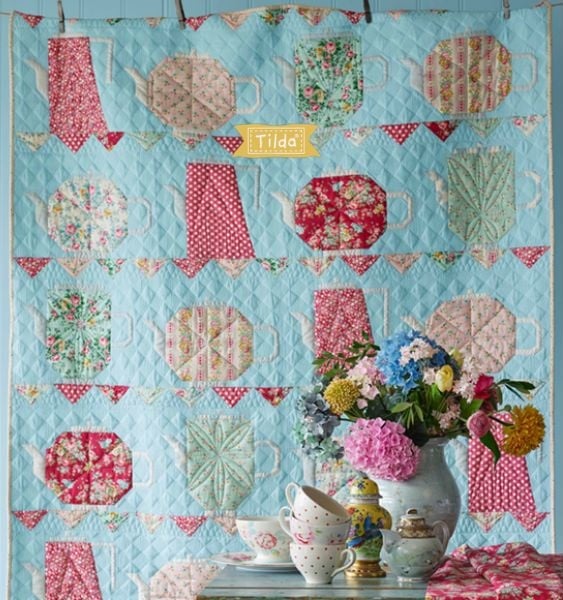 Vintage Teapot - free quilt pattern